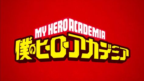 My Hero Academia title BNHA screencap red My Hero Academia Gif, Deku Mask, Academy Logo, Hero Logo, Upcoming Anime, Hero Time, Rainbow Aesthetic, Weird Dreams, Character Names