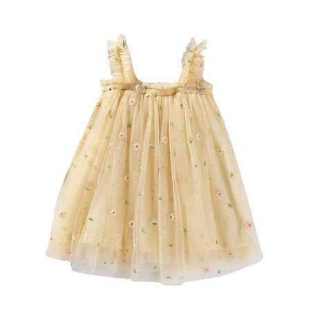 Tulle Baby Casual Dresses Summer 16Y Toddler Girls Dress Kids Daisy Sleeveless Beach Princess 12 Year Girls Dress MATERIAL---Baby girls tulle dress, made of high-quality soft cotton + + lace blended. Smooth to the touched, skin-friendly and lightweight, durable and not easy to deform, good breathability and comfortable to wear. OCCASIONS---Cute girls tulle dress suitable for summer, beach, seaside, daily and indoor wear. Perfect for birthday party, school, kindergarten, wedding party, holiday, p Birthday Party Beach, Layered Tulle Dress, Girls Sequin Dress, Girls Ruffle Dress, Girls Tulle Dress, Toddler Flower Girl Dresses, Girls Maxi Dresses, Dresses Princess