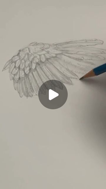 Mark Liam Smith on Instagram: "Draw Angel Wings 🪽 Easy drawing tutorial for new artists on how to draw angel wings. #drawinglesson #angel" Angel Wings Drawing Realistic, How To Draw Angel Wings Step By Step, How To Draw Angel Wings, Wings Easy Drawing, Draw Angel Wings, Angel Wings Easy, Angel Drawing Easy, How To Draw Wings, Draw Angel