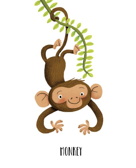 Monkey Illustration Monkey Illustration Cute, Monkey Cute Illustration, Monkey Illustration Drawing, Monkey Cartoon Drawing, Monkey Art Illustration, Cute Monkey Illustration, Cute Monkey Drawing, Monkey Drawing Cute, Monkeys Illustration