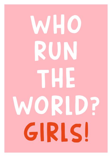 Who run the world? -Girls! Card with "Happy Women's Day" writing option! You can print out this card for International Women's Day, or any special day for you! Friendship Printables, Who Run The World Girls, Who Run The World, Happy Women's Day, Friend Card, Happy Womens Day, Who Runs The World, Friendship Cards, Card Printable