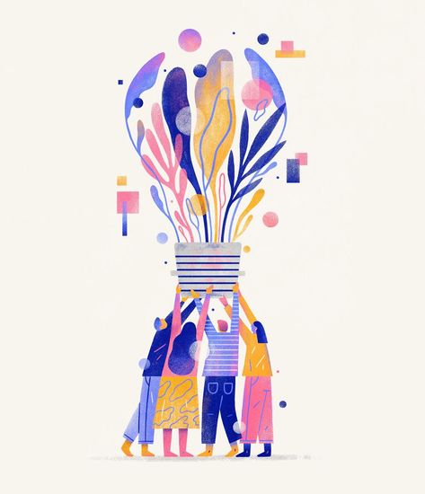 People & Ideas by Brad Cuzen People Illustrations, Flat Design Illustration People, Brad Cuzen, Ui Illustration, العمل الجماعي, Idea Illustration, Birth Doula, Flat Design Illustration, Motion Graphics Inspiration