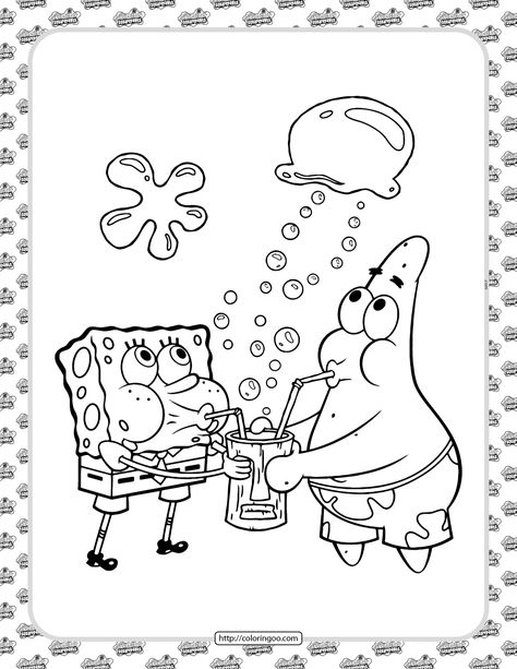 SpongeBob and Patrick Coloring Sheet Spongebob And Patrick Coloring Pages, Spongebob And Patrick Sketches, High Coloring Pages For Adults, Sponge Bob And Patrick Drawing, Draw For Best Friend, Patrick And Spongebob Drawing, Spongebob Coloring Pages Free Printable, Patrick Spongebob Drawing, Drawing Ideas Spongebob