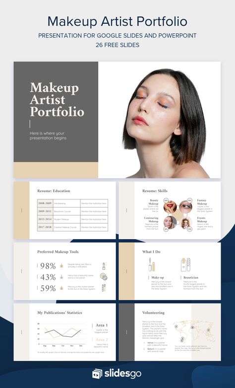 We've designed these beautiful slides that will tell everyone that your work as a makeup artist is top notch. Edit them in Google Slides & PowerPoint Portfolio Makeup Ideas, Mua Portfolio Ideas, Mua Instagram Bio, Makeup Artist Instagram Bio Ideas, Makeup Artist Portfolio Ideas, Makeup Portfolio Ideas, Makeup Artist Profile, Mua Portfolio, Makeup Career