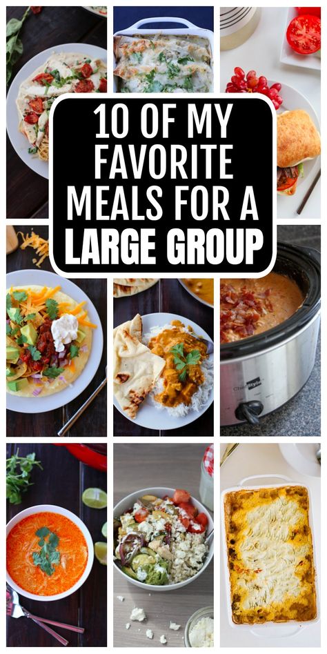 Meals For Large Groups, Panini Recipes Chicken, Group Dinner, Ground Beef And Cabbage, Large Family Meals, Large Group Meals, Vacation Meals, Cooking For A Crowd, Idee Pasto Sano