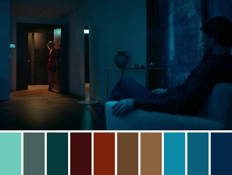 Shape Of Water Movie Color Palette, Scream Movie Color Palette, Cinematic Color Plate, Films Color Palette, Film Color Grading Cinematography, Movie Color Palettes, Movie Palette Color, Color Palette Cinematography, Movie Color Palette Colour Schemes