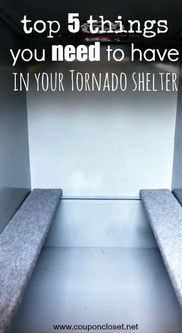 Top 5 Things You Should Put in Your Storm Shelter so you are prepared for bad weather. What do you keep in your tornado shelter? Best Thrifty Tips #thrifty Tornado Prep, Tornado Wallpaper, Tornado Preparedness, Tornado Safety, Underground Storm Shelters, Tornado Safe Room, Tornado 250, Storm Prep, Storm Cellar