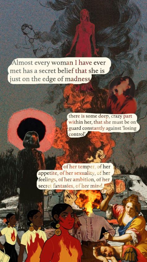 The feminine urge to go batshit crazy #collage #art #fire #feminine #feminineurge #rage #femalerage #goingapeshit Just Girly Things, Rage Quotes, The Feminine Urge, Rage Art, Feminine Rage, Feminine Urge, Bedroom Colour Palette, Mad Women, The Villain