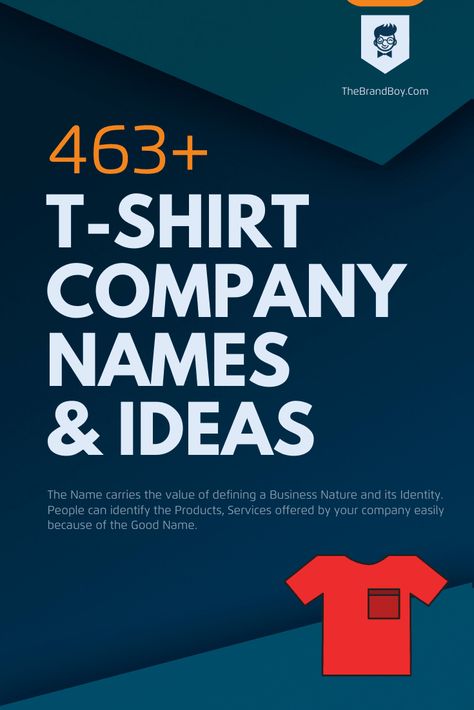 568+ Catchy T-Shirt Company Names & Ideas ( Video + Infographic) Shirt Names Ideas, Best Name For Clothing Brand, T Shirt Names Ideas, Local Brand Name Ideas, Tshirt Name Ideas, Work T Shirt Design Ideas, Clothing Company Name Ideas, Business T Shirts Ideas Design, T Shirt Business Names Ideas
