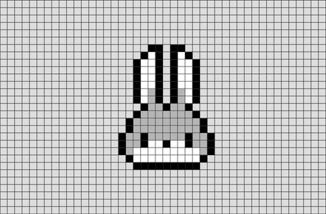 Zootopia Judy Hopps Pixel Art from BrikBook.com #JudyHopps #Zootopia #Disney #animated #bunny #pixel #pixelart #8bit Shop more designs at http://www.brikbook.com Small Bunny Pixel Art, Simple Pixel Art Grid, Small Pixel Pattern, Bunny Perler Beads, Small Pixel Art Grid, Pixel Art Templates Easy, Pixel Art Pattern Easy Small, Cute Small Pixel Art, Pixel Bunny