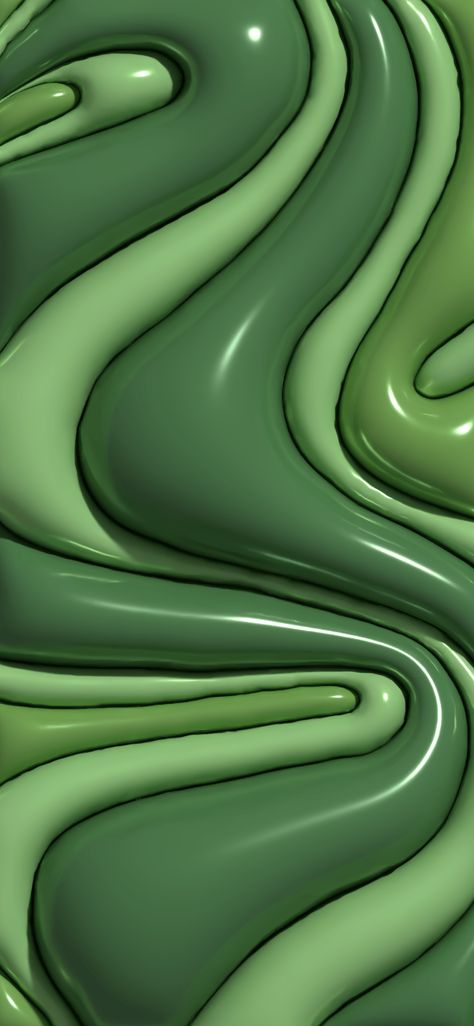 Green And Silver Aesthetic, Cool Ipad Backgrounds, 3d Wallpaper Green, Green Wallpaper Phone, Cool 3d Wallpapers, 3d Wallpaper Cute, Slime Wallpaper, Jelly Wallpaper, 3d Wallpaper Iphone