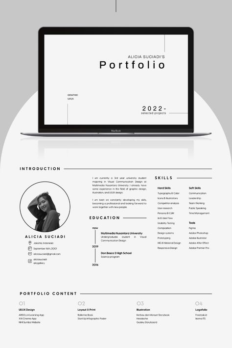 Ux Design Portfolio Presentation, Web Page Portfolio, Minimalistic Portfolio Website, Personal Design Portfolio, Visual Designer Portfolio, Ux Portfolio Design Inspiration, Student Portfolio Website, Portfolio Design Presentation, Portfolio Student Design