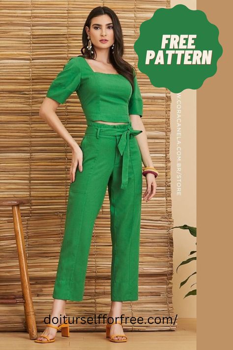 High End Sewing Patterns, Women Top Pattern Sewing Free, Office Wear Sewing Patterns, Womens Shirt Patterns, Fall Sewing Patterns Women, Free Sewing Patterns For Women Tops Blouses, Free Pants Sewing Pattern, Sewing Patterns Womens Clothes, Free Pants Pattern Women