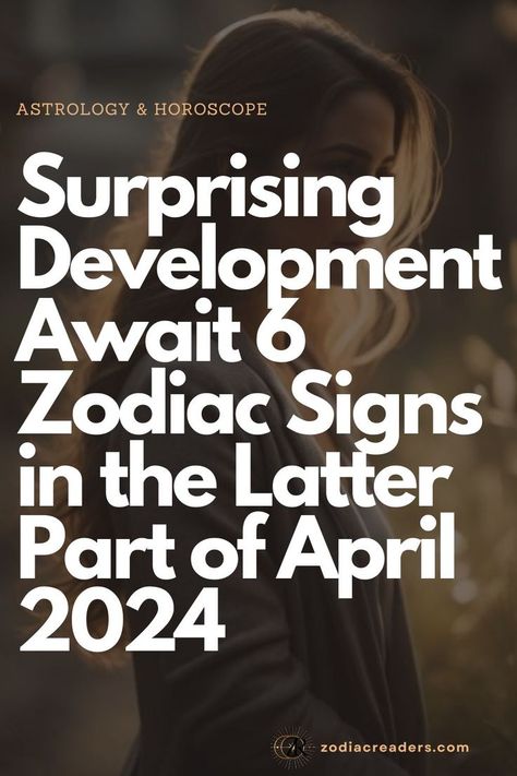 Discover what April has in store for you with our Monthly Horoscope! Delve into personalized insights tailored to your zodiac sign, offering guidance on love, career, and personal development. Navigate the celestial energies of the month ahead and seize the opportunities for growth and transformation. Don't miss out on this essential cosmic roadmap! #AprilMonthlyHoroscope #Astrology #ZodiacSigns #CelestialGuidance Personal Development, Astrology, April Horoscope, April 2024, Zodiac Sign, Zodiac Signs, Career, Signs
