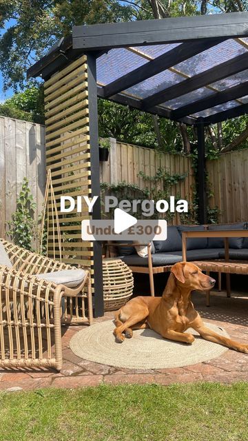 Sophia Hardy on Instagram: "✨Budget Pergola DIY ✨ 
This was our DIY Pergola for under £300 we built last year. I thought it was worth sharing again as summer approaches & we’ll be using this guide ourselves in our new garden this summer. 

Let me know if you are planning on creating something similar in your garden 🪴 

#pergola #diypergola #gardenpergola #outdoorliving #gardendiy #gardenmakeover #ourgarden #outdoordining #alfrescodining #gardeninspo #gardendecor #gardendesignideas #interiorblogger #myhomevibe" Pergola From Pallets, Garden Shade Ideas Diy, Shade Cloth For Garden, Rooftop Pergola Ideas, Pergola Diy Cheap, Pallet Pergola Diy, Creating Shade In The Garden, Easy Pergola Diy, Shaded Patio Ideas