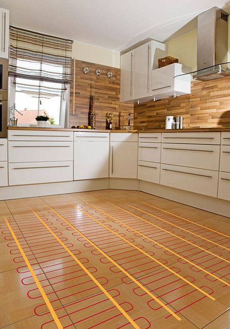 10 common underfloor heating questions answered | H is for Home Water Heaters, Electric Underfloor Heating, Floor Heating Systems, Hydronic Heating, Nice Kitchen, Bathroom Floors, Water Source, Floor Heating, Radiant Floor Heating