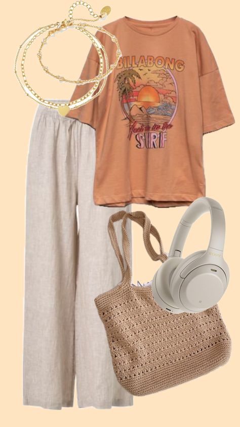 Easy Vacation Outfits Casual, Beachy Boho Aesthetic Outfits, Cabin Outfits Summer, Lazy Day Outfits Summer, Boho Aesthetic Outfit, Cozy Summer Outfits, Summer Outfits Casual Simple, Cabin Outfit, Salted Granola