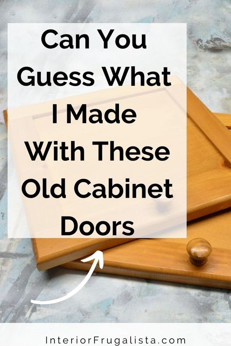 Repurposing Cabinet Doors, Repurpose Kitchen Cabinet Doors, Stencil Cabinet Doors, What To Do With Old Cabinet Doors, Cabinet Door Tray Diy, Repurposing Old Doors, Cabinet Door Crafts Ideas, Upcycle Cabinet Doors, Old Cabinet Doors Repurposed