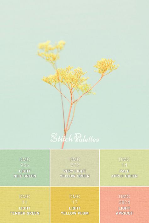 Pale Green And Yellow Bedroom, Light Yellow Combination Colour, Soft Yellow Pallete, Color Palette Pale Yellow, Pale Yellow Colour Palette, Light Pista Colour Combination, Pale Yellow Color Combinations, Light Yellow Color Combinations, Yellow Green Pink Color Palette