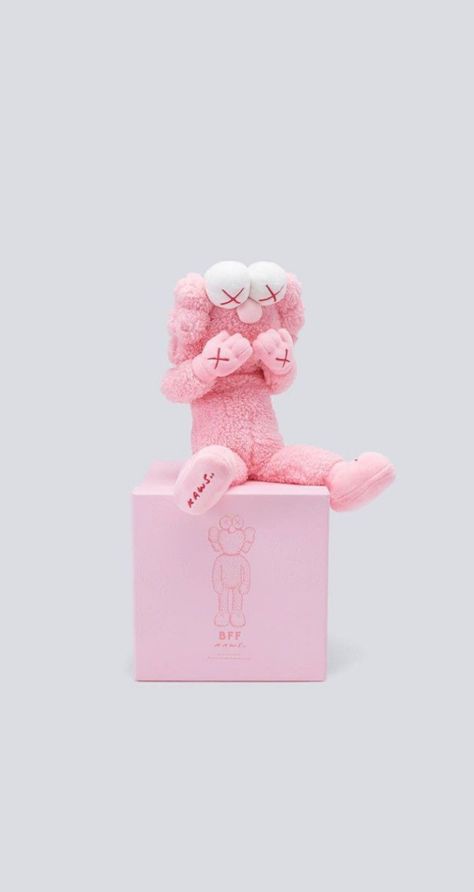 Wallpaper Iphone Kaws, Collage Pink Wallpaper, Wallpaper Kaws, Pink Kaws, Kaws Iphone Wallpaper, Hypebeast Iphone Wallpaper, Kaws Wallpaper, Bape Wallpapers, Hype Wallpaper