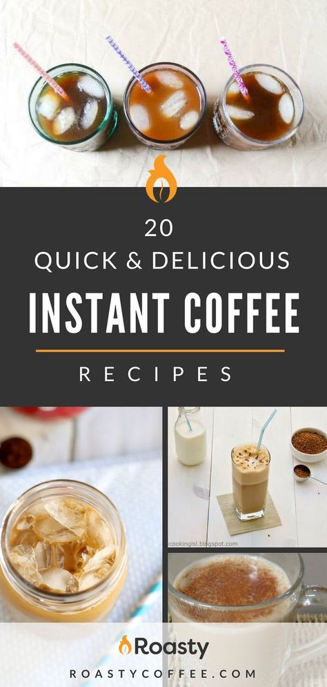 Looking for a quick caffeine fix?  Then our  list of 20 quick and delicious coffee recipes are perfect for you.  From mocha to nutella, we have all your favorite flavors covered.  #quickcoffeerecipes #instantcoffeerecipes #brewedcoffee #homemadecoffee #DIYcoffee #coffeerecipes Quick Coffee Recipes, Instant Iced Coffee Recipe, Vietnamese Iced Coffee Recipe, Instant Coffee Recipes, Blended Coffee Drinks, Coffee Recipes Hot, Craving Coffee, Iced Coffee Recipe Easy, Iced Coffee Recipes