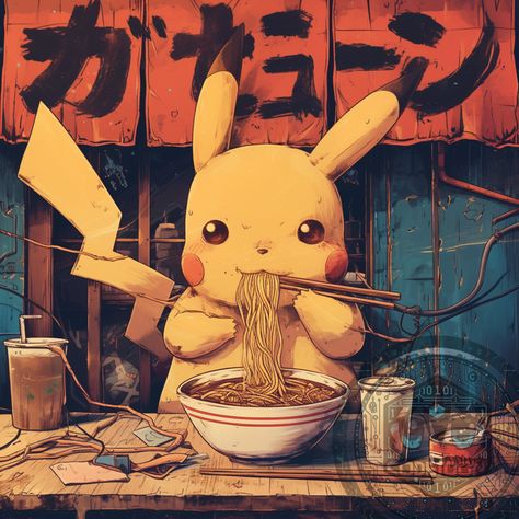 🕒 🍜 it's lunch time: pikachu's ramen break!  🌟 discover the lighter side of Pikachu as he dives into his favorite bowl of ramen. join the feast! #pikachueats   🔥 Join the adventure at CodeToons World for more delightful moments and exclusive content! Follow us now 👉 @codetoonsworld   #aiartcommunity #midjourney #aiart #animeartwork #animeartcollective #pikachu #pokemon #ramenlove #cutemoments #anime