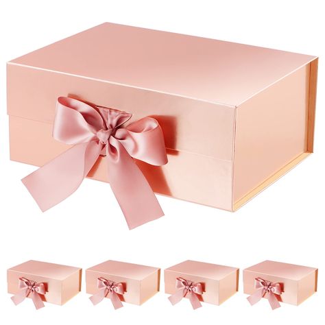 PRICES MAY VARY. 💓ROSEGLD provides different packaging quantity for what you need, different sizes of gift boxes with lids for your options in the store. Gift boxes may have color difference due to different monitors and shooting factors. If you are dissatisfied with our gift boxes, please feel free to contact us. We are glad to help you. 💓Gift box is shipped flat. Assembled box outside measures: 9.5x7x4 inches. Inside dimensions: 9x6.5x3.8 inches. All dimensions are measured manually with dev Happy Potato, Study Gift, Boxes With Lids, Gift Box With Ribbon, Rose Gold Gifts, Gift Boxes With Lids, Magnetic Gift Box, Large Gift Boxes, Wine Gift Boxes