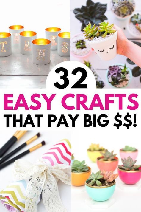 32 Easter Crafts To Make And Sell For Extra Cash. These cool things to make at home easily can help you make extra cash from the comfort of your own home. Find out the best selling handmade items 2018! Easy Crafts You Can Sell, Easter Crafts To Sell Gift Ideas, Things To Make At Home, Handmade Items To Sell, Craft Ideas To Sell, Easter Crafts To Make, Galaxy Crafts, Sell Crafts, Ideas To Sell