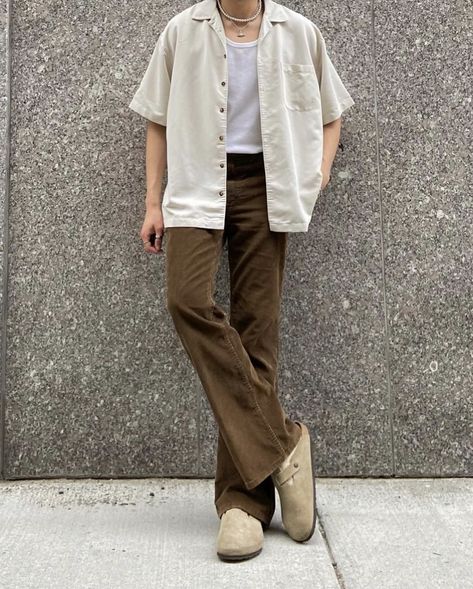 90 Male Fashion, Men’s White Cardigan Outfit, Male French Fashion, Mens Going Out Outfit Night Party, Business Casual Masculine Women, Mens Fashion Casual Outfits Summer, Loose Tie Outfit Men, Spring Outfits 2023 Men, Mens Summer Fashion 2022