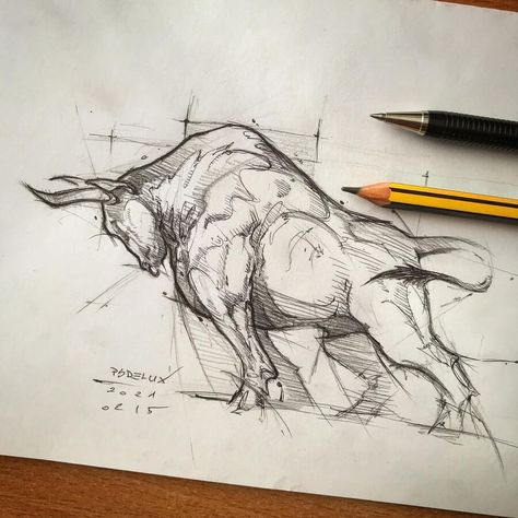 Bull by Psdelux Instagram, Art, Design, Pandas, Feeling Pretty, Ink Drawing, Pencil, Instagram Photos