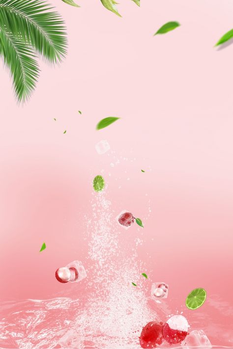 Lychee Drink Soda Special Drink Poster Background Material Lychee Soda Drinks, New Drink Poster Design, Drinks Background Design, Nescafe Poster, Drinks Poster Design, Skincare Background, Lychee Drink, Drinks Wallpaper, Lychee Soda