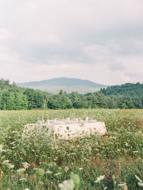 Fresco, Wedding In Meadow, Spring Meadow Wedding, Meadow Inspired Wedding, Mountain Meadow Wedding, Meadow Wedding Reception, Wedding Venues Field, Mountain Garden Wedding, Small Wedding Mountains