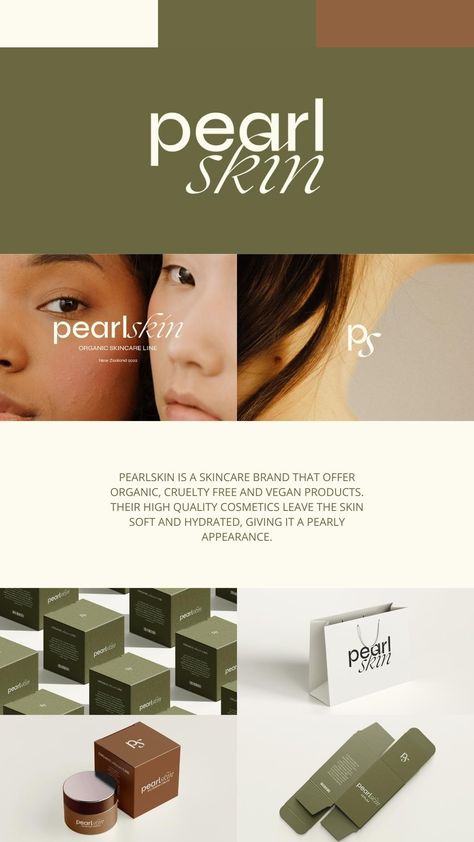 Brand Identity | Packaging | Branding | Logo Design | Skincare Brand Skin Care Brands Design, Skincare Logo Design Brand Identity, Vegan Brand Identity, Skincare Brand Identity Design, Cosmetics Brand Identity Design, Cosmetic Brand Identity Design, Fonts For Skincare Brand, Beauty Brand Identity Design, Skincare Brand Moodboard