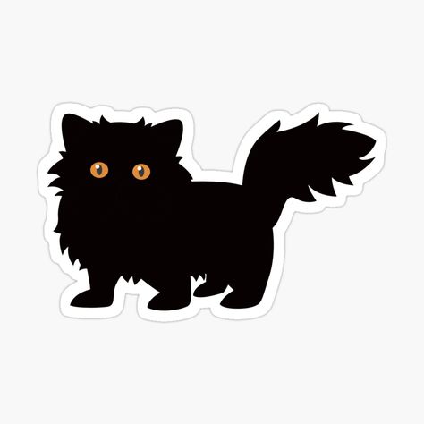 Get my art printed on awesome products. Support me at Redbubble #RBandME: https://www.redbubble.com/i/sticker/PERSIAN-CAT-BLACK-FUNNY-ART-GIFT-by-alaechamlal/49698177.JCQM3?asc=u Persian Cat Black, Black Persian Cat, Black Funny, Cat Doodle, Cat Breed, Cat Black, Persian Cat, Cat Stickers, Funny Art