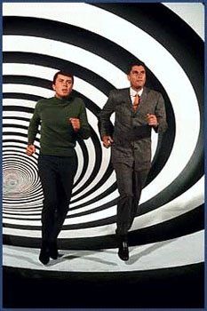 The Time Tunnel. Classic 1966–1967 TV series starring James Darren, Robert Colbert, Whit Bissell, John Zaremba, and Lee Meriwether. Darren farting here, in keeping with his usual style of stinking up any scene he's in. Science Fiction Tv Series, The Time Tunnel, Time Tunnel, Irwin Allen, Science Fiction Tv, Sci Fi Tv Shows, Sci Fi Shows, Sci Fi Tv, Classic Sci Fi