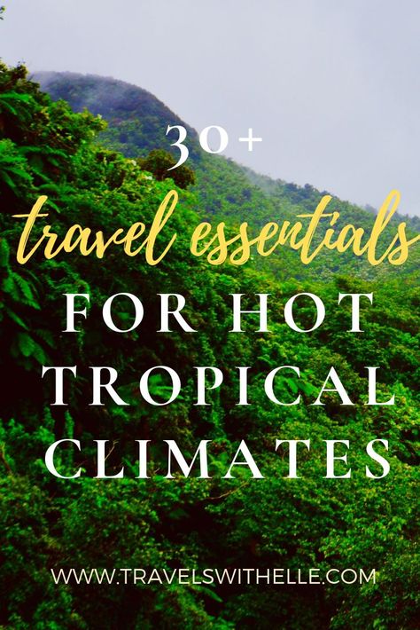 These are my top 30 must-have travel essentials for backpacking and vacationing in hot weather and tropical climates! Amigurumi Patterns, Backpacking Essentials, Travel Prep, Travel Secrets, Travel Essentials For Women, Travel Gadgets, Tropical Climate, Road Trip Essentials, Group Travel