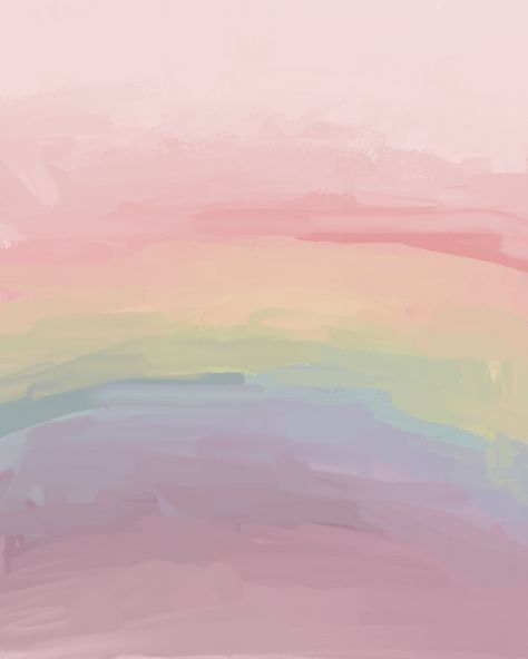 Pastel Rainbow Abstract Art Print