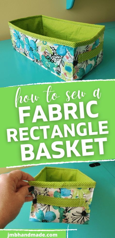 Tela, Fabric Boxes Diy, Diy Fabric Storage, Basket Sewing Pattern, Rectangle Basket, Quilted Pillows, Fabric Basket Tutorial, Úložný Box, Easy Sewing Pattern