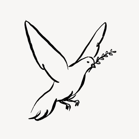 Dove Sketches, Bird Line Art, Freedom Drawing, Bird Line Drawing, Peace Drawing, Dove Drawing, Bird Collage, Dove Peace, Bird Doodle