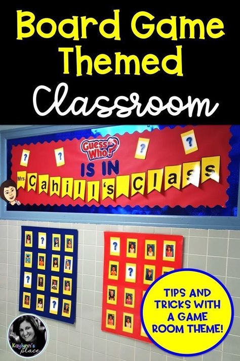 Board Game Theme Teacher Appreciation, Board Game Teacher Door, Level Up Theme For School, Game Themed Classroom, Small Man Caves, Class Incentives, Board Game Themes, Teaching Hacks, Board Game Room