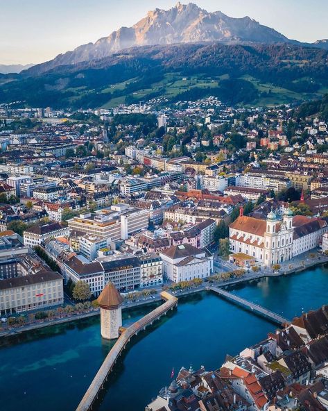 Lucerne, Concept Vehicles Sci Fi, Switzerland Cities, Mini City, Lucerne Switzerland, Switzerland Travel, City Garden, Wonderful Picture, Beautiful Waterfalls