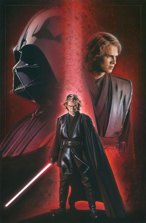 Anakin Skywalker / Darth Vader [art] Star Wars Illustration, Anakin Vader, Star Wars Sith, Dark Vador, Star Wars Anakin, Cuadros Star Wars, Septième Art, Vader Star Wars, Star Wars Stormtrooper