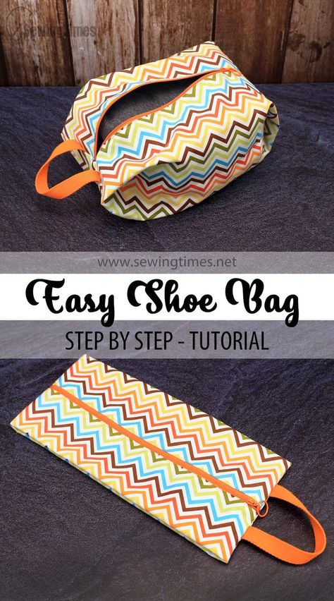 Travel Bag Pattern, Toiletry Bag Pattern, Shoe Pouch, Diy Travel Bag, Shoe Storage Bags, Shoe Bags For Travel, Sac Diy, Sewing Machine Projects, Travel Toiletry Bag