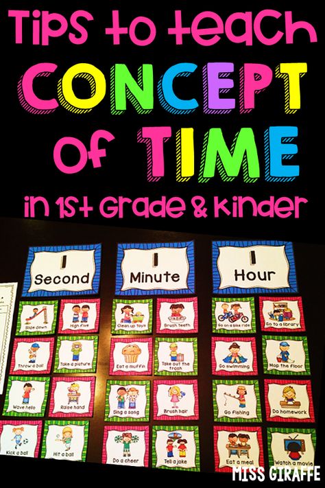 Teaching the concept of time to kids in first grade and kindergarten is way easier with these visual examples and ideas for how to introduce it Montessori, Concept Of Time Kindergarten, Kindergarten Choice Time, Teaching Time To Preschoolers, Montessori First Grade, First Grade Hands On Activities, Telling Time Activities For Kindergarten, 1st Grade Montessori, First Grade Activities At Home