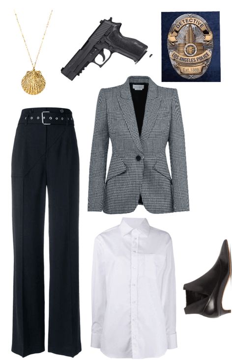 Detective Two outfit ideas | Women Detective Outfit Ideas, Detective Outfits Female, Woman Detective Outfit, Detective Woman Outfit, Fbi Agent Outfits For Women, Detective Outfit Ideas, Detective Woman Aesthetic, Female Detective Outfit, Women Detective Outfit