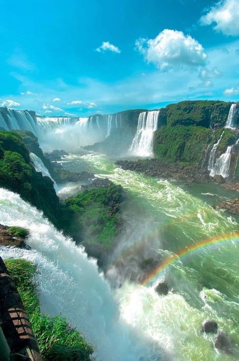 Nature, Reference Pics, Iguazu Falls, Largest Waterfall, Air Terjun, Natural Heritage, Beautiful Travel Destinations, Photo Couple, Explore Nature