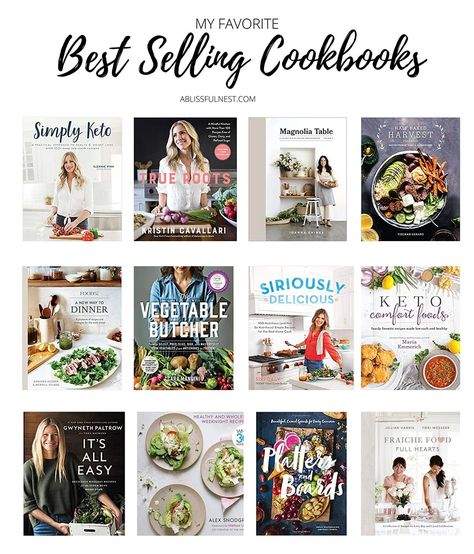 From baking to dinner recipes, these are the most popular and best selling cookbooks! #ABlissfulNest #cooking #cookbooks #dinnerrecipes Must Have Cookbooks, Best Cookbooks 2022, Best Cookbooks 2023, Best Cookbooks Of All Time, Best Cook Books, Best Cookbooks For Beginners, Culinary Books, Summer Cooking Recipes, Best Baking Cookbooks