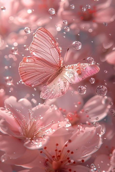 Nature, Cute Butterfly Wallpaper Aesthetic, Cute Wallpapers Butterflies, Lock Screen Wallpaper Butterfly, Pink Wallpaper Iphone Glitter, Pink Butterfly Wallpaper Iphone, Buterfluffy Wallpaper, Pretty Butterfly Wallpapers, Pink Water Wallpaper