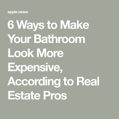 Expensive Looking Bathroom Ideas, How To Make An Old Bathroom Look Modern, How To Make A Bathroom Look Expensive, How To Make Bathroom Look Expensive, Make Bathroom Look Expensive, How To Make Your Bathroom Look Expensive, Bathroom Upgrade, Bathroom Makeovers, Small Bathroom Renovations