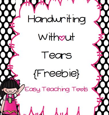 Handwriting without Tears - Easy Teaching Tools Writing Without Tears Worksheets, Handwriting Without Tears Kindergarten, Hand Writing Without Tears Printables, Writing Without Tears Preschool, Handwriting Without Tears Letter Order, Handwriting Without Tears Activities, Learning Without Tears Preschool, Handwriting Without Tears Preschool, Hand Writing Without Tears